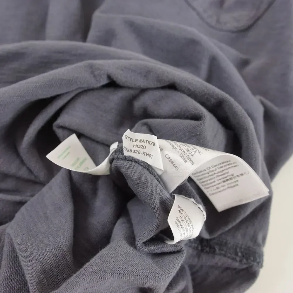 J Crew Garment Dyed Harbor Slub Cotton Gray Long Sleeve Button Shirt Mens XL